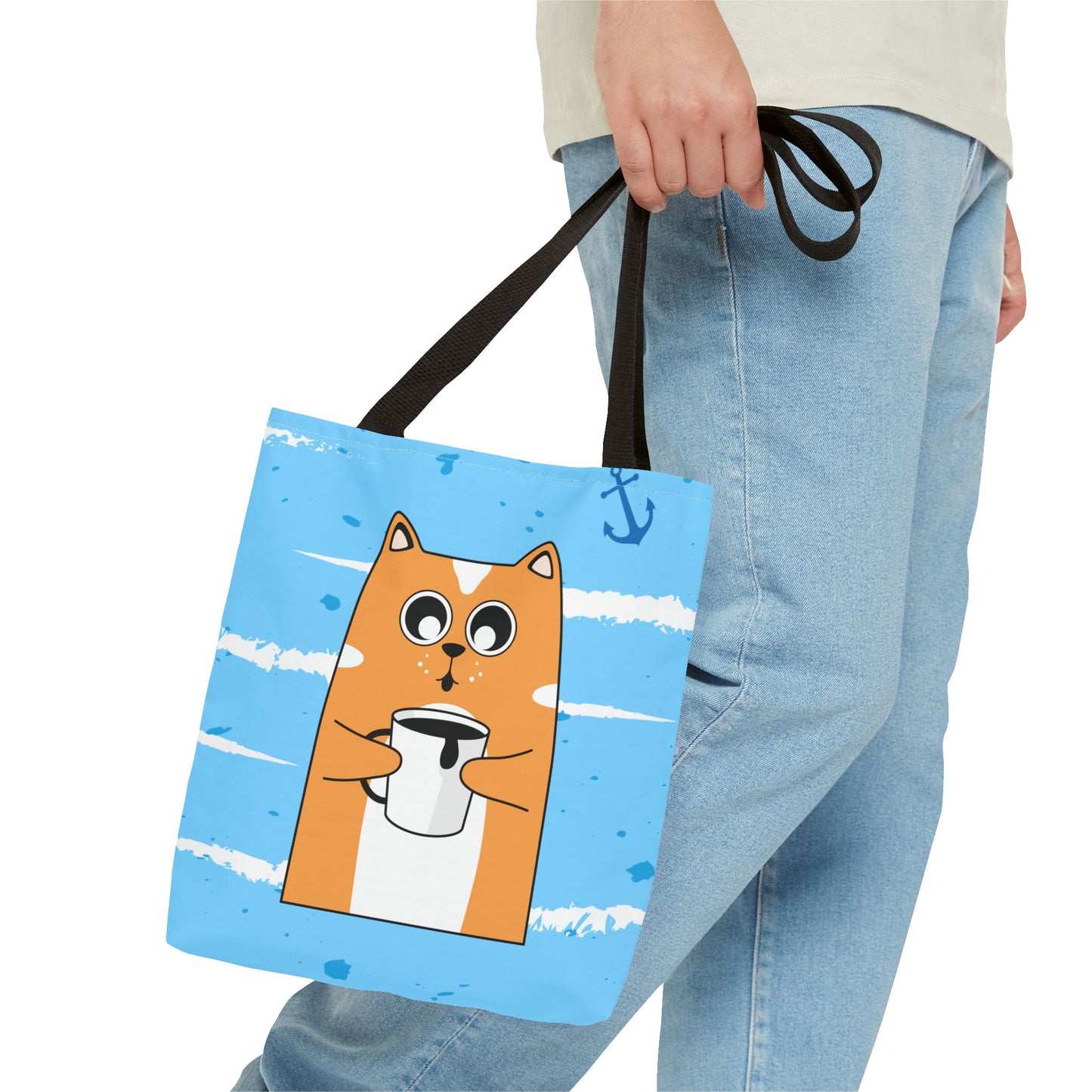 Coffee Cat Tote Bag