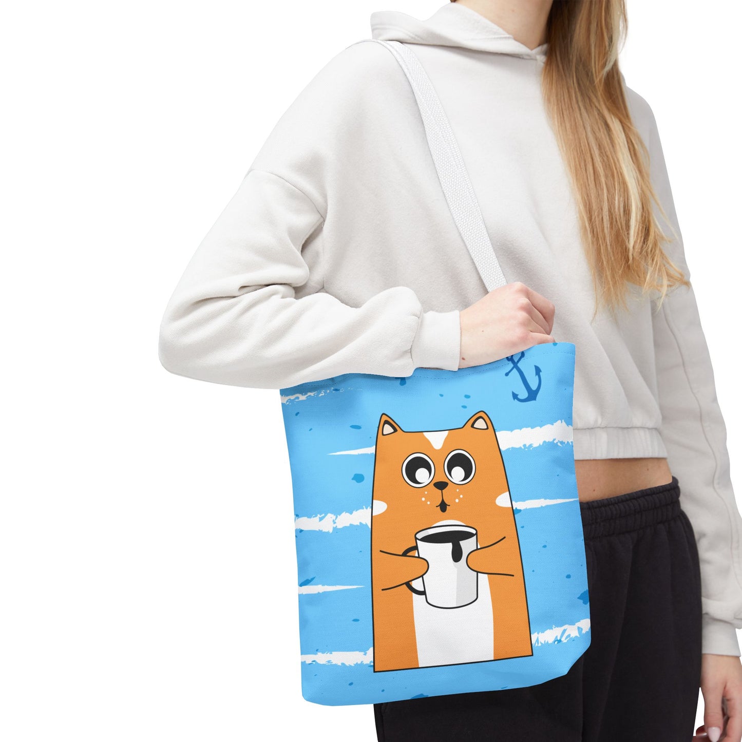 Coffee Cat Tote Bag