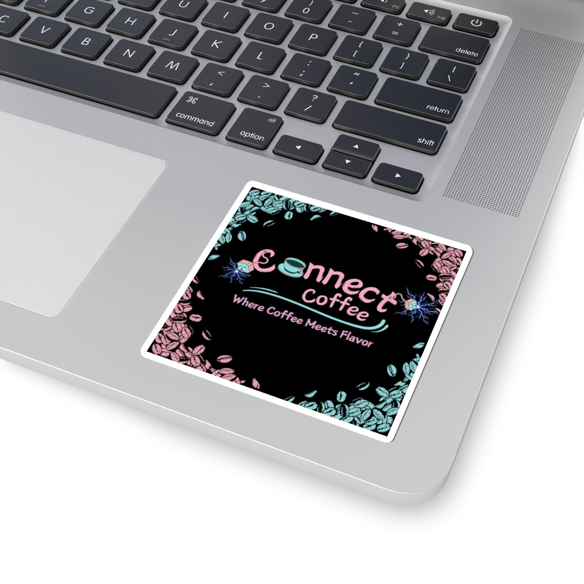 Connect Coffee Sticker| Where Coffee Meets Flavor | Perfect for Laptop & Water Bottles