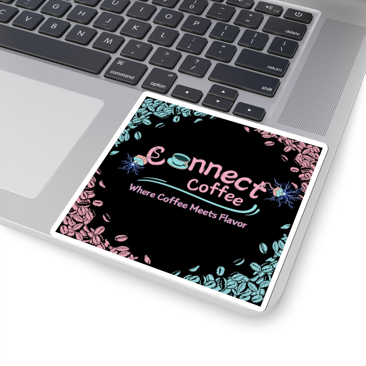 Connect Coffee Sticker| Where Coffee Meets Flavor | Perfect for Laptop & Water Bottles