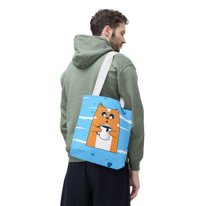 Coffee Cat Tote Bag