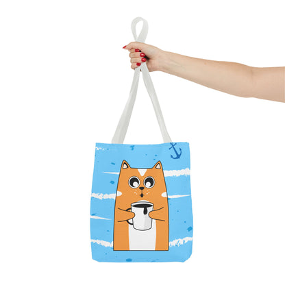 Coffee Cat Tote Bag