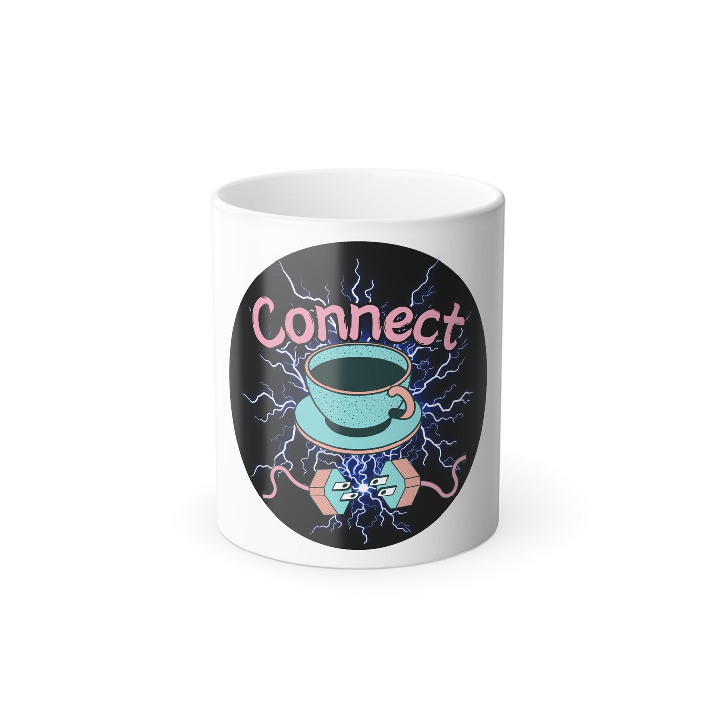 Connect Color-Changing Mug — 11oz Magical Coffee Tea Cup