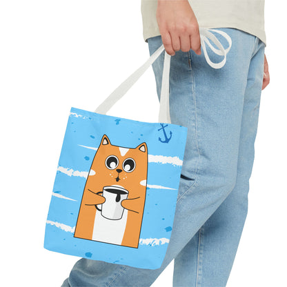 Coffee Cat Tote Bag