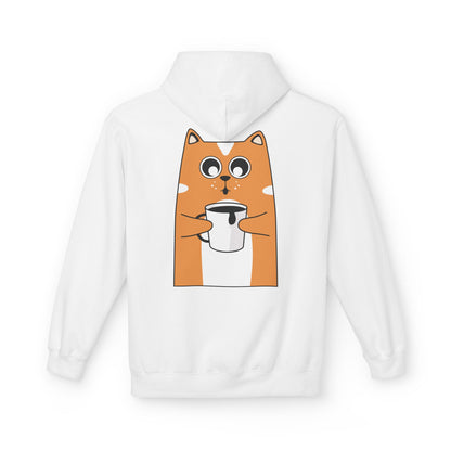Cute Cat Connect Hoodie - Unisex Midweight Fleece