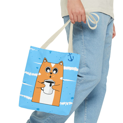 Coffee Cat Tote Bag