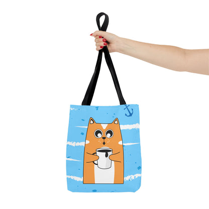 Coffee Cat Tote Bag