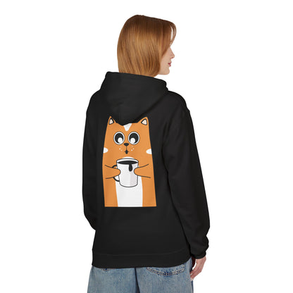 Cute Cat Connect Hoodie - Unisex Midweight Fleece