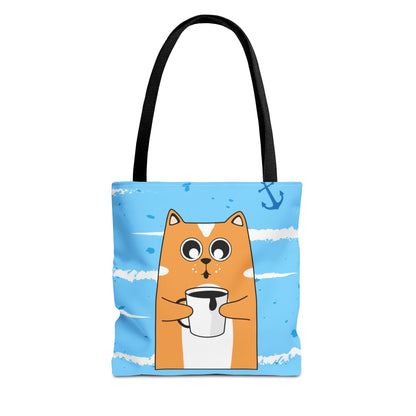 Coffee Cat Tote Bag