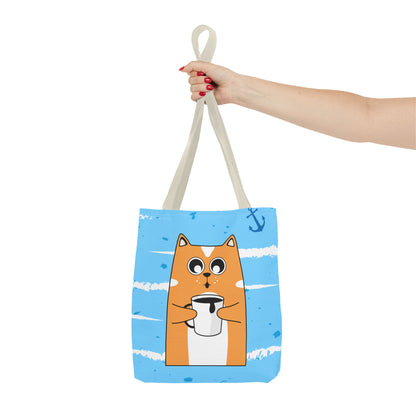 Coffee Cat Tote Bag