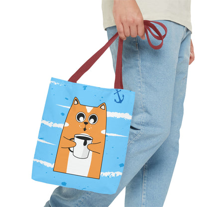 Coffee Cat Tote Bag