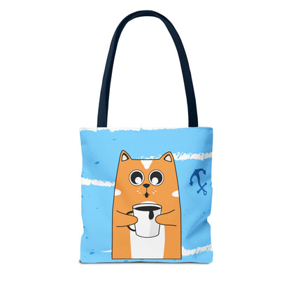 Coffee Cat Tote Bag