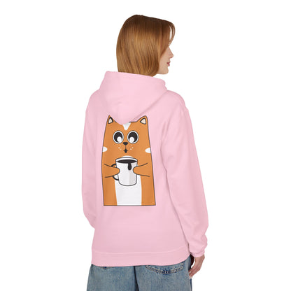Cute Cat Connect Hoodie - Unisex Midweight Fleece