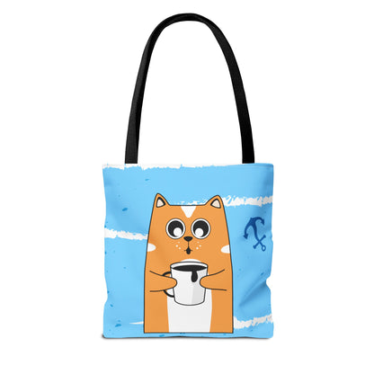 Coffee Cat Tote Bag