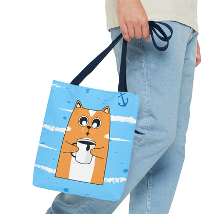 Coffee Cat Tote Bag