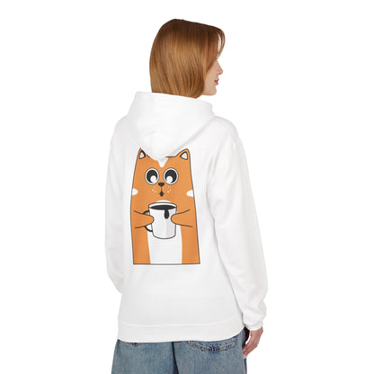 Cute Cat Connect Hoodie - Unisex Midweight Fleece