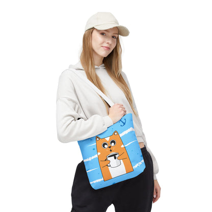 Coffee Cat Tote Bag
