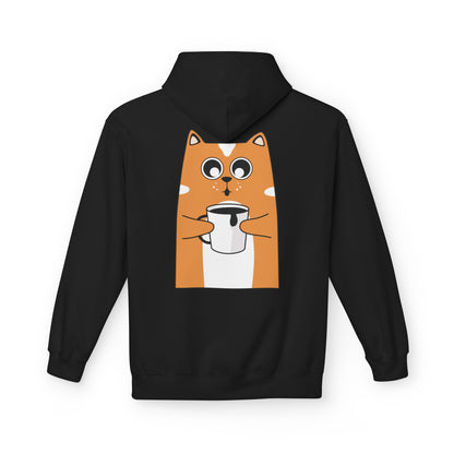 Cute Cat Connect Hoodie - Unisex Midweight Fleece