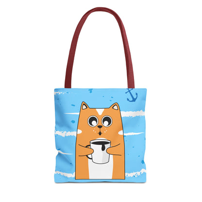 Coffee Cat Tote Bag