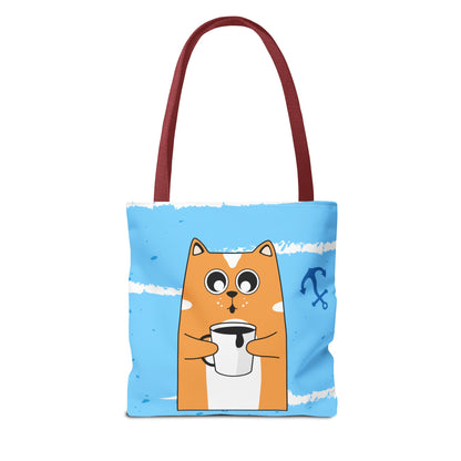 Coffee Cat Tote Bag